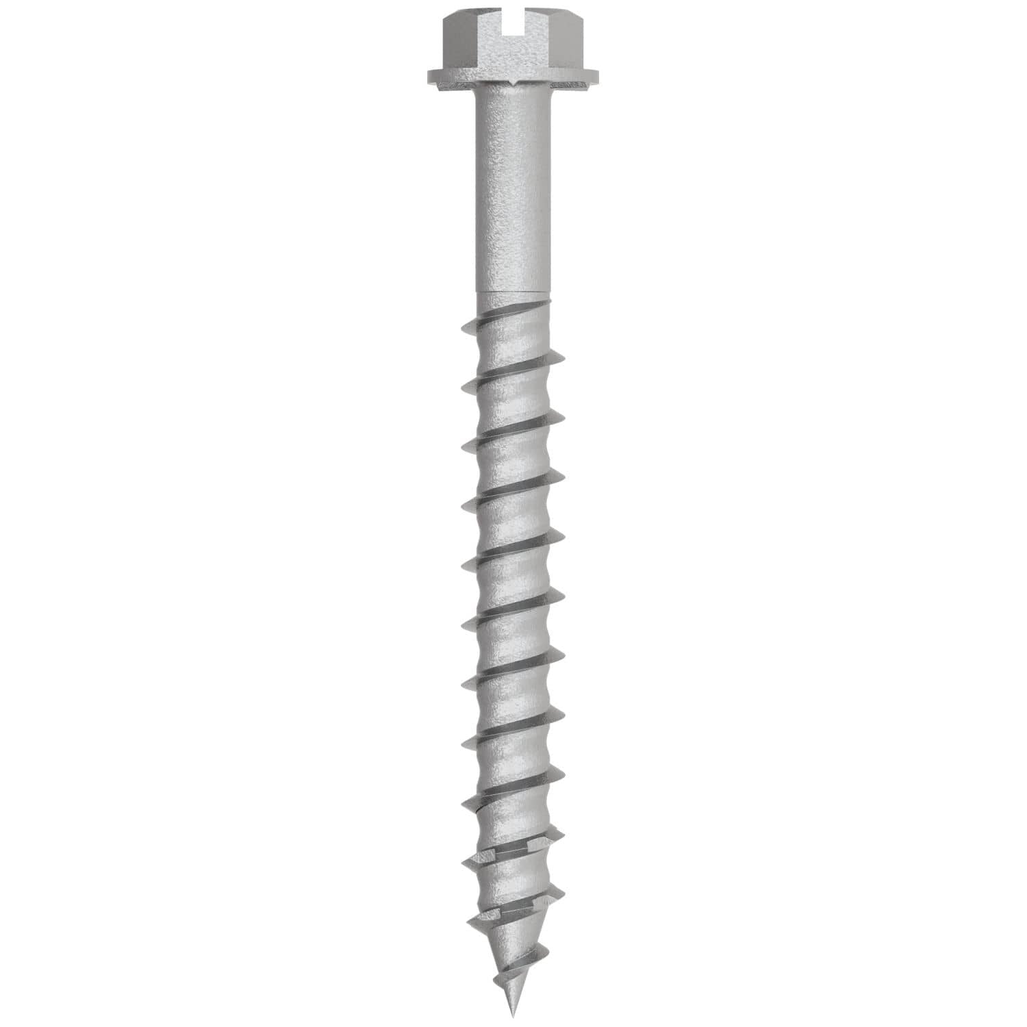 Simpson Strong-Tie TNTSS625214H Titen Turbo, 1/4-in. x 2-1/4-in. Type 316 Stainless-Steel Hex-Head Concrete and Masonry Screw, 50-Pack