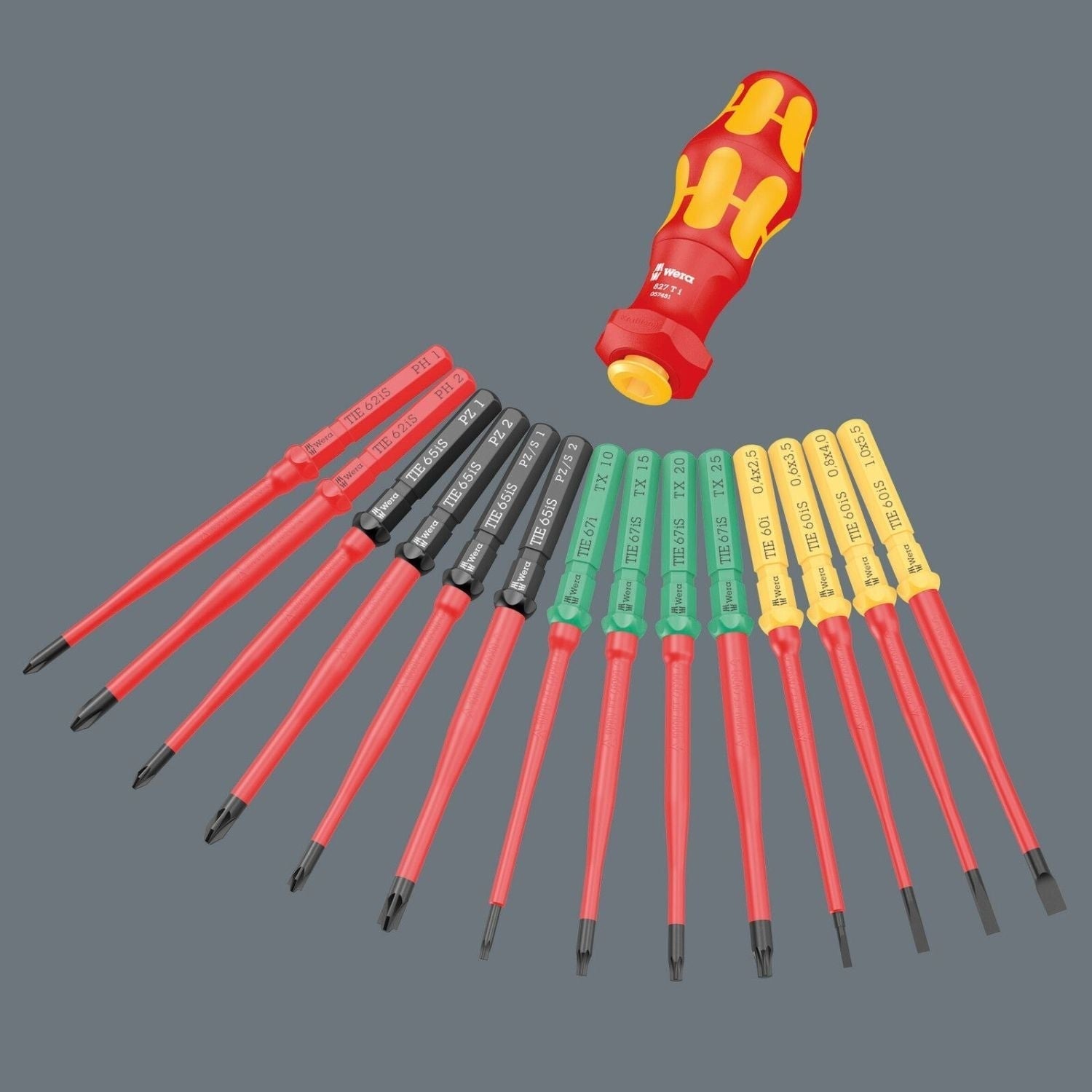 Wera Kraftform Kompakt Turbo I Imperial 1 Tool Finder, 16-Pieces