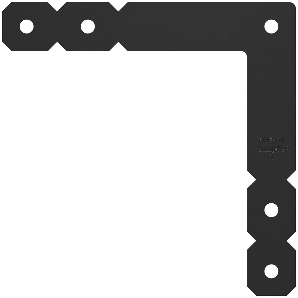 Simpson Strong-Tie OL OL 12-in. x 12-in. Black Powder-Coated Ornamental L Angle