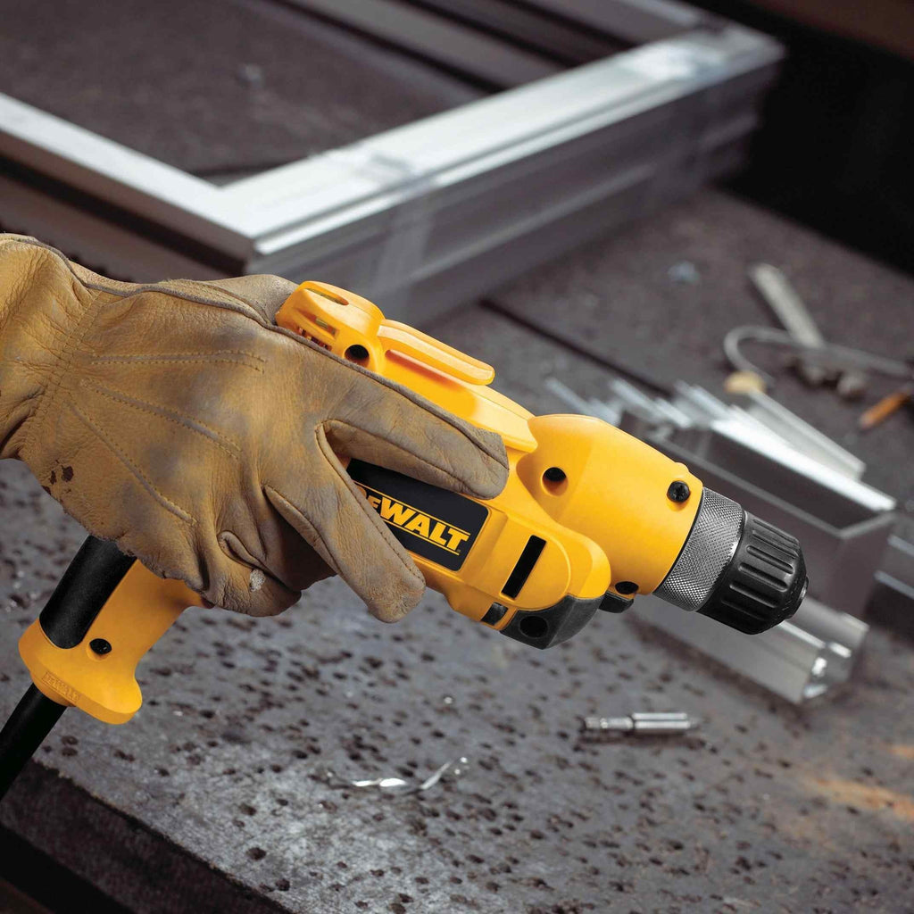 DeWalt DWD110K Corded 3/8" (10mm) VSR Pistol Grip Drill Kit with Keyless Chuck