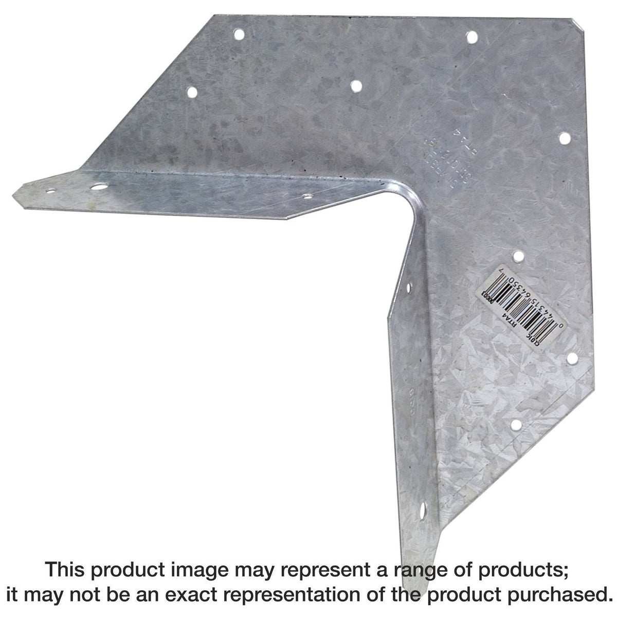 Simpson Strong-Tie RTA4 RTA 18-Gauge Galvanized Rigid Tie Angle for 4x Joist/Post