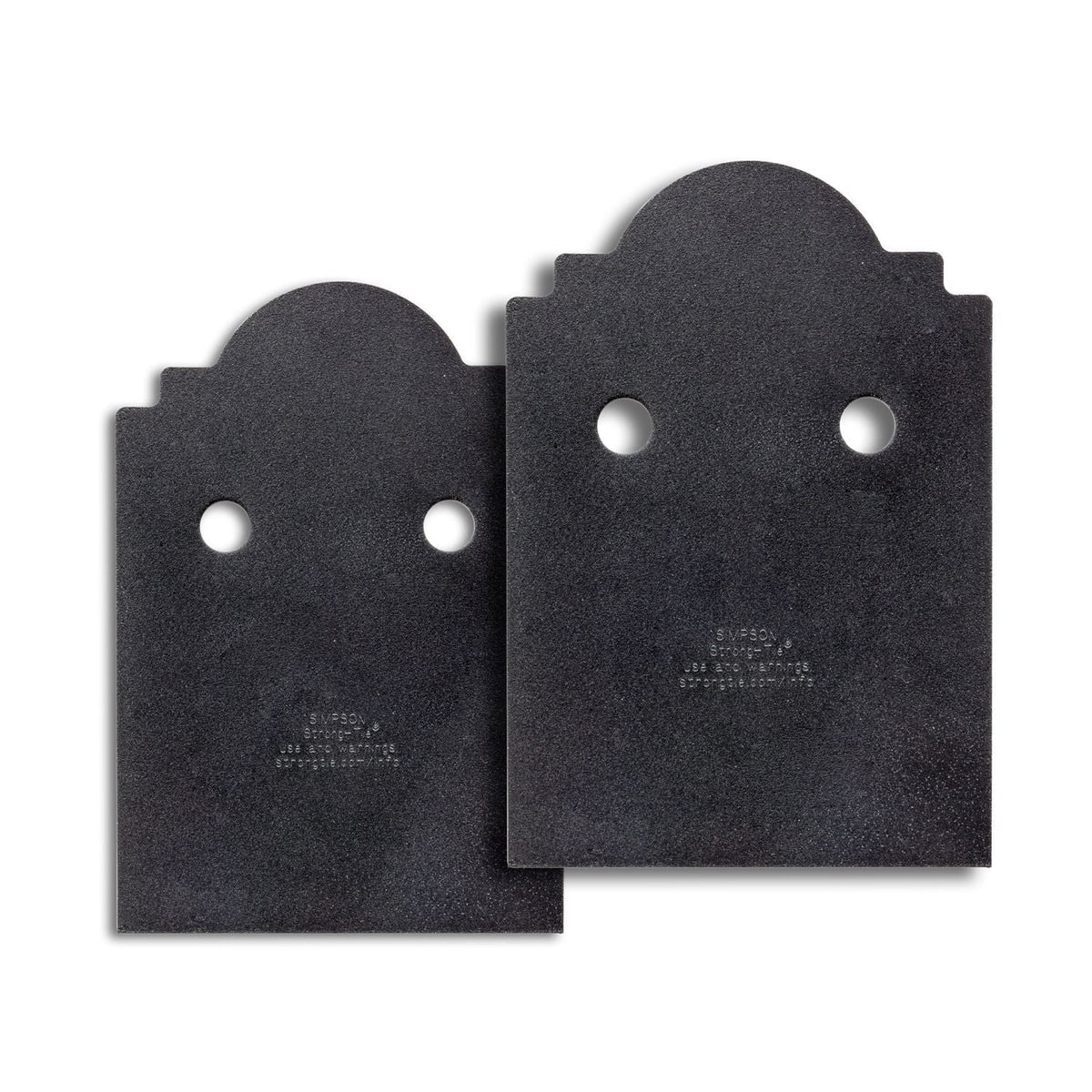 Simpson Strong-Tie APB66DSP Outdoor Accents Mission Collection ZMAX, Black Post Base Side Plate for 6x, 2-Pack