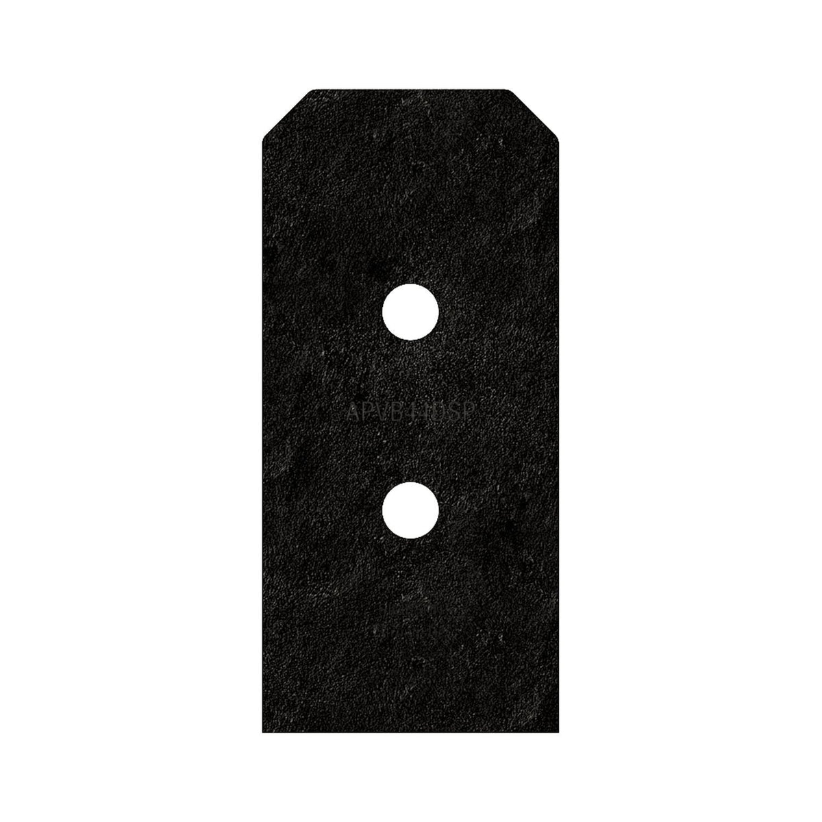 Simpson Strong-Tie APVB44DSP Outdoor Accents Avant Collection ZMAX, Black Post Base Side Plate for 4x, 2-Pack