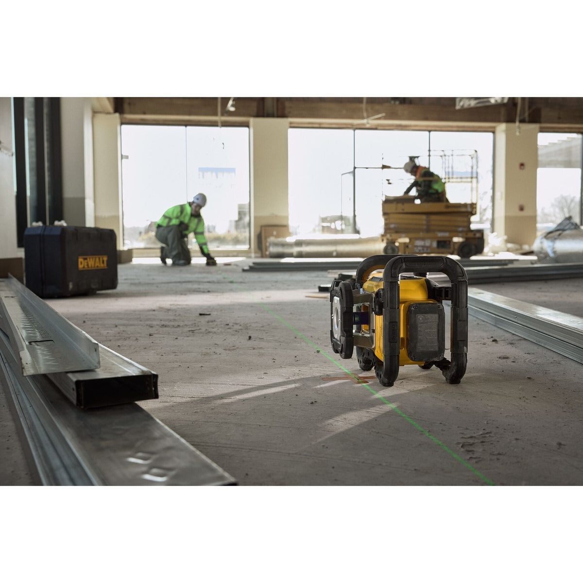 DEWALT 20V MAX XR Green Rotary Laser Powerstack 1.7Ah Kit (DCLE35121GE1)