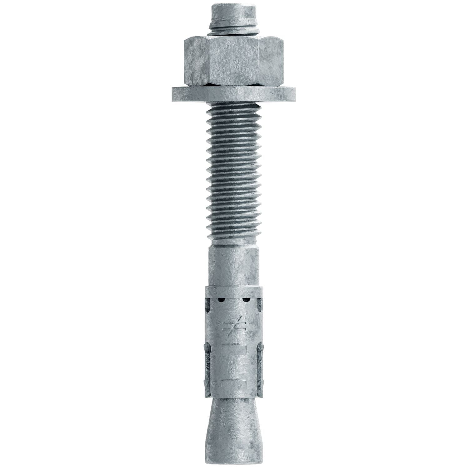 Simpson Strong-Tie STB2-37300MGF50 Strong-Bolt 2, 3/8-in. x 3-in. Mechanically Galvanized Wedge Anchor, Fully Assembled, 50-Pack
