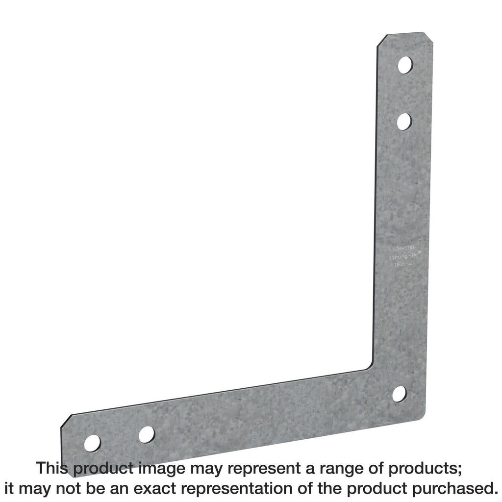 Simpson Strong-Tie 1212HLHDG HL 12-in. x 12-in. 7-Gauge Hot-Dip Galvanized Heavy L Strap