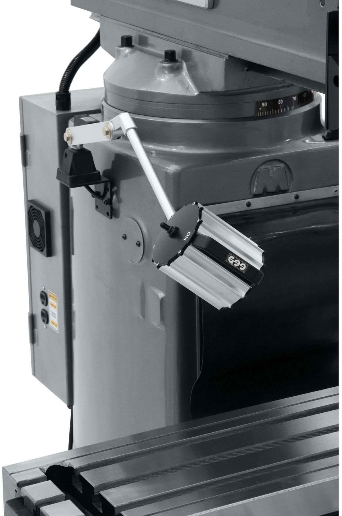 Jet Tools 690629 JTM-1050EVS2/230 Mill With 3-Axis Acu-Rite 200S DRO (Quill) With X-Axis Powerfeed