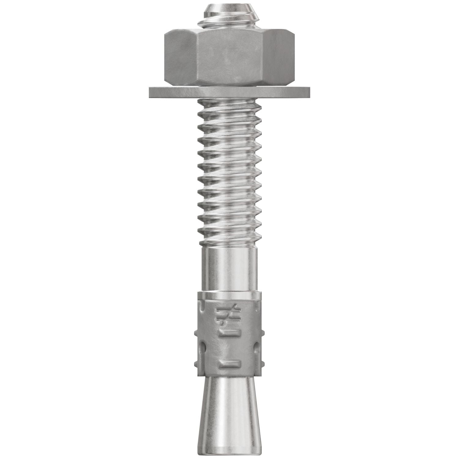Simpson Strong-Tie STB2-25134S6F100 Strong-Bolt 2, 1/4-in. x 1-3/4-in. Type 316 Stainless-Steel Wedge Anchor, Fully Assembled, 100-Pack