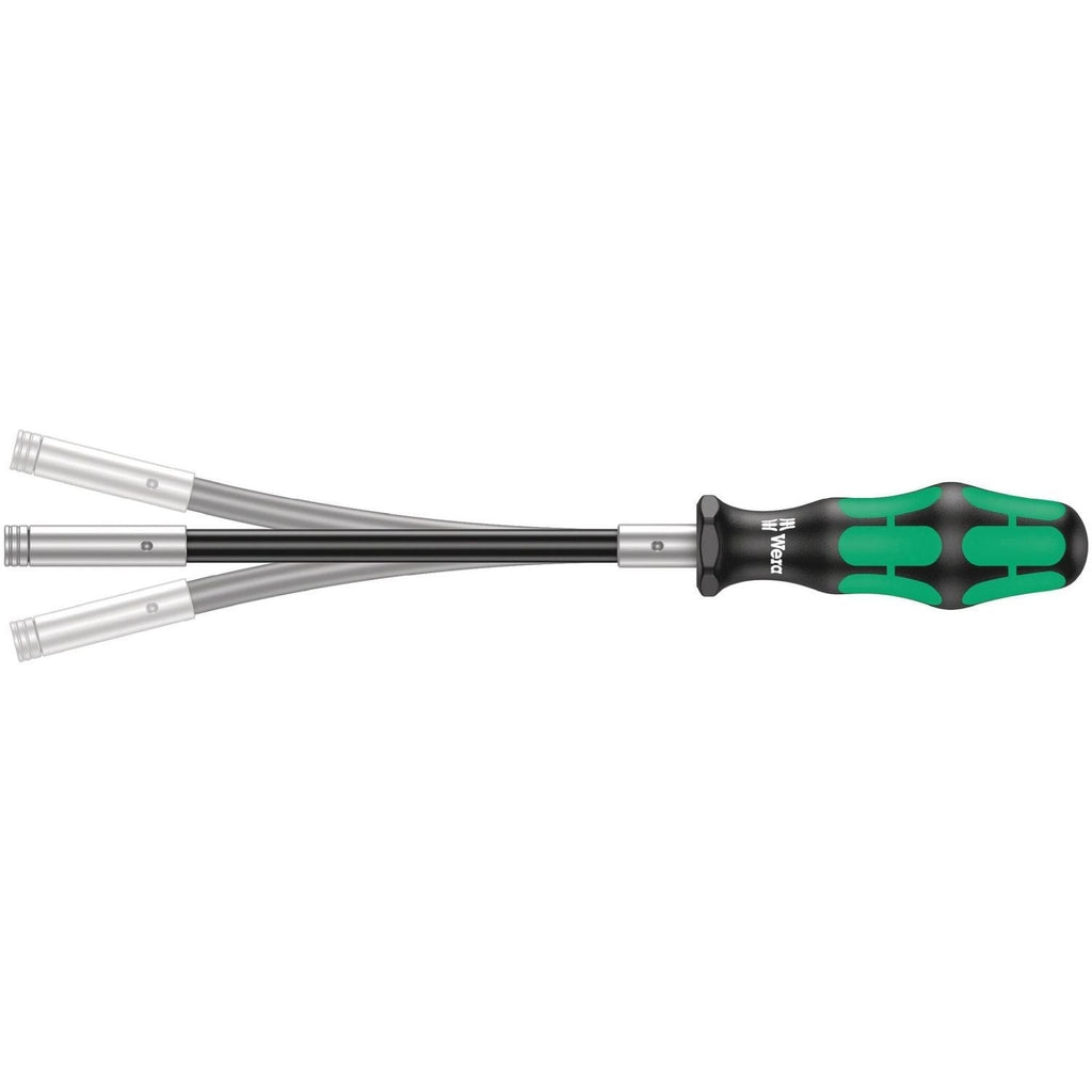 Wera 393 S Bitholding Screwdriver Extra Slim With Flexible Shaft, 1/4-in.x173.5-mm.