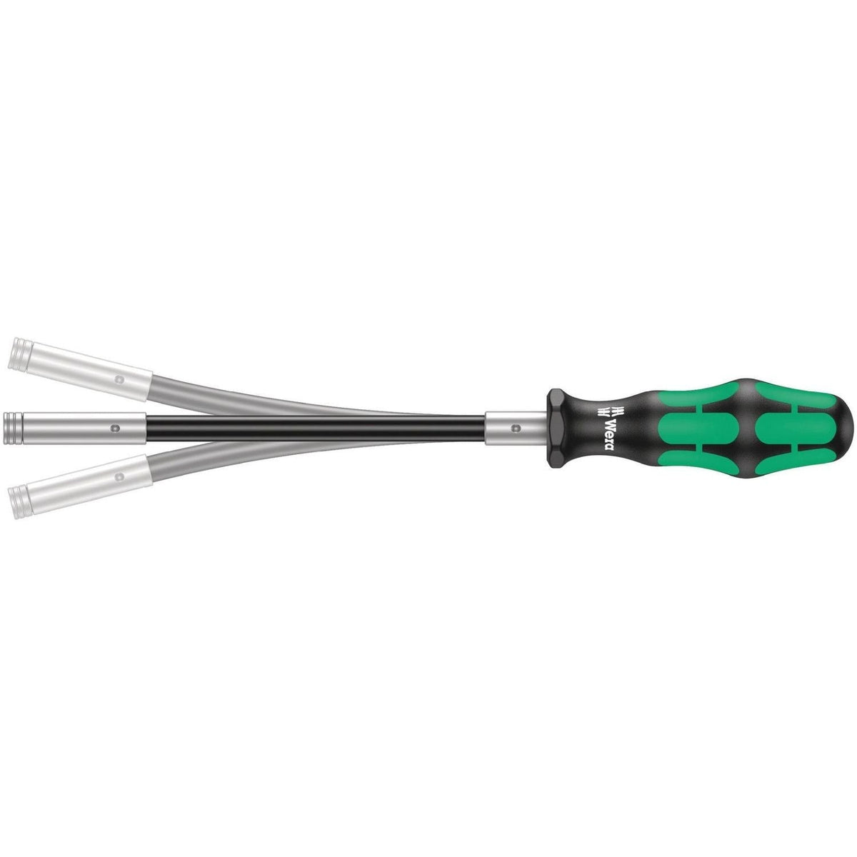 Wera 393 S Bitholding Screwdriver Extra Slim With Flexible Shaft, 1/4-in.x173.5-mm.