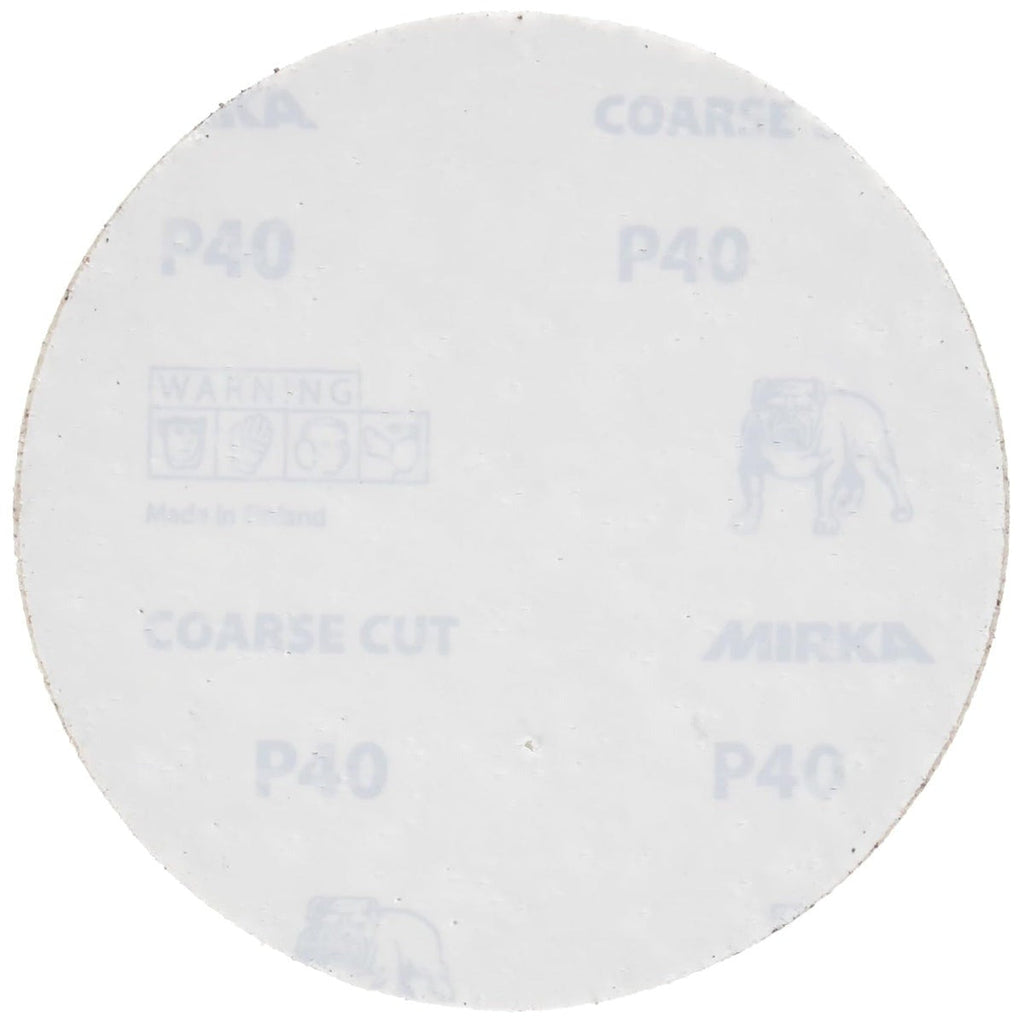 Mirka Coarse Cut 5-in. P40 PSA Sanding Disc for Coarse Sanding (40-332-040)