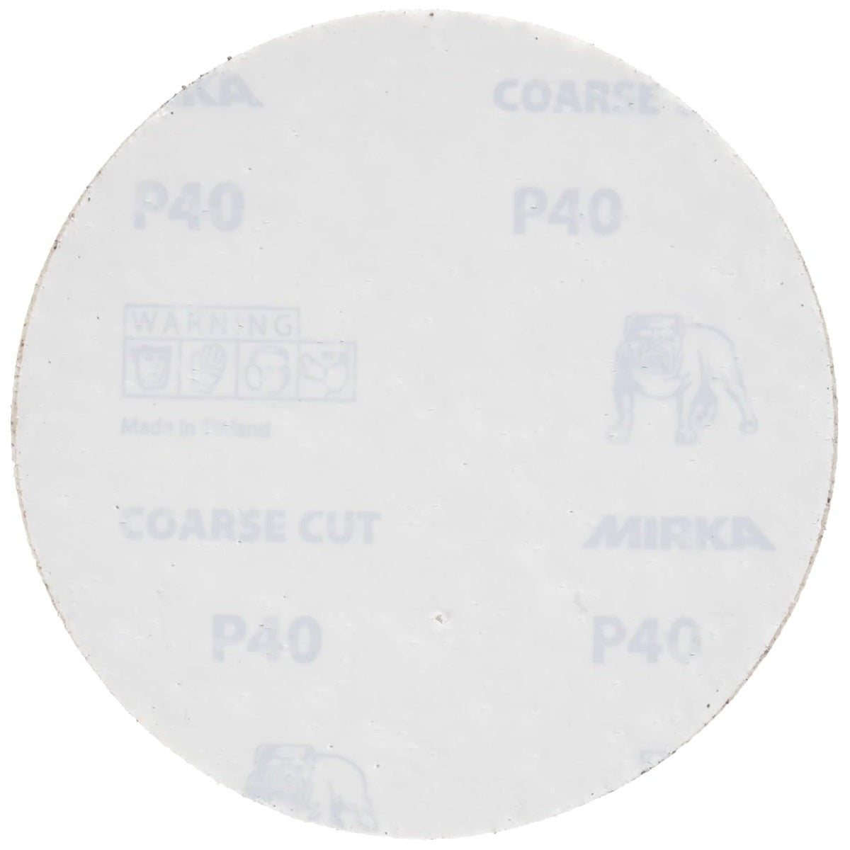 Mirka Coarse Cut 5-in. P40 PSA Sanding Disc for Coarse Sanding (40-332-040)