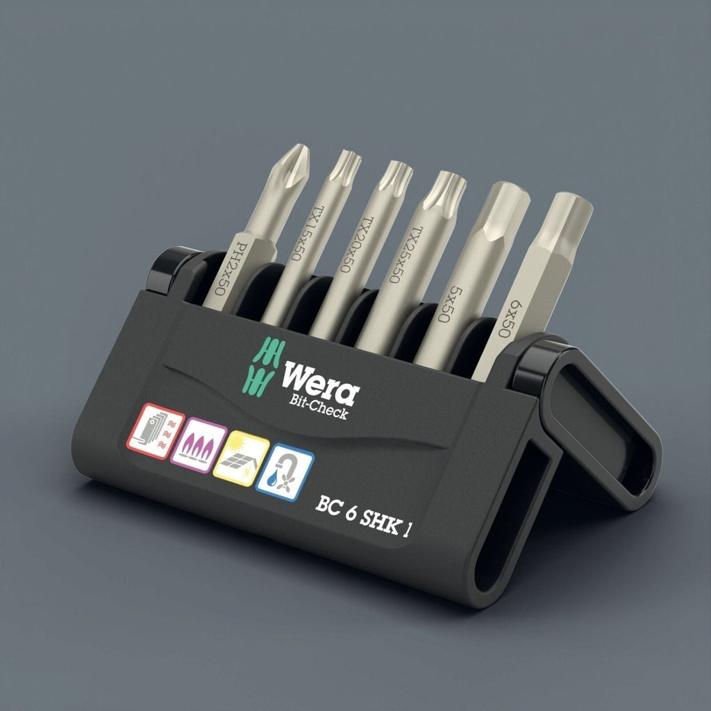 Wera Bit-Check 6 Shk 1 SB, 6-Pieces