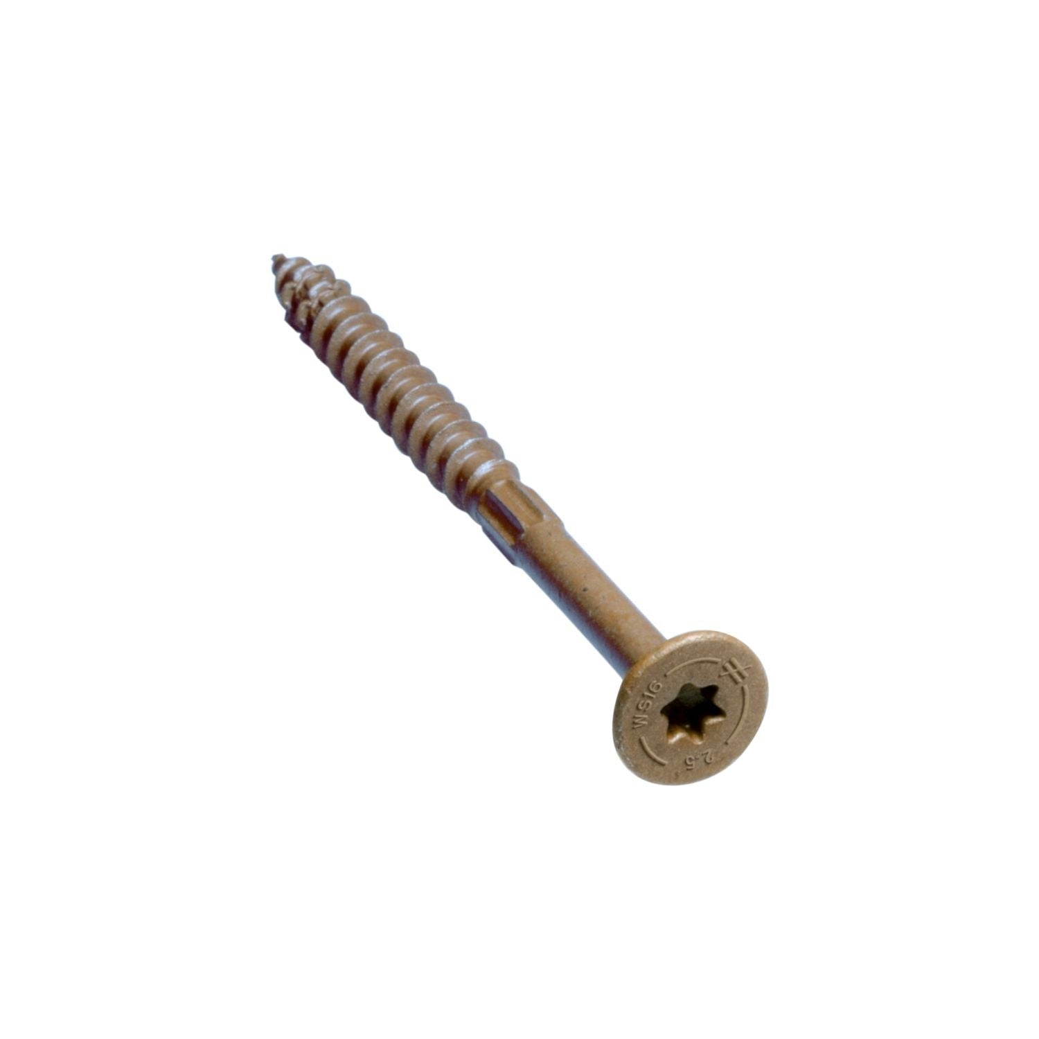 Simpson Strong-Tie SDWS16212QR75 Strong-Drive SDWS FRAMING Screw, 0.160-in. x 2-1/2-in. T25, Quik Guard, Tan, 75-Pack