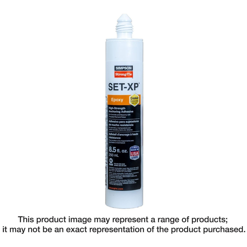 Simpson Strong-Tie SET-XP10 SET-XP 8.5-oz. High-Strength Epoxy Adhesive Cartridge w/ 1 Nozzle and Extension