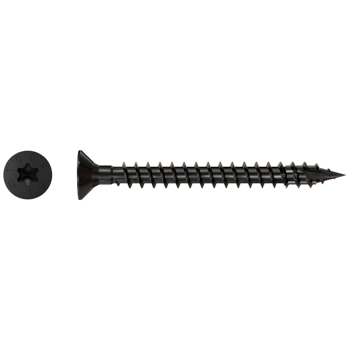 Simpson Strong-Tie SDCF10X100 Strong-Drive SDCF TIMBER-CF Screw, 0.390-in. x 4-in. T50, E-Coat, 250-Pack