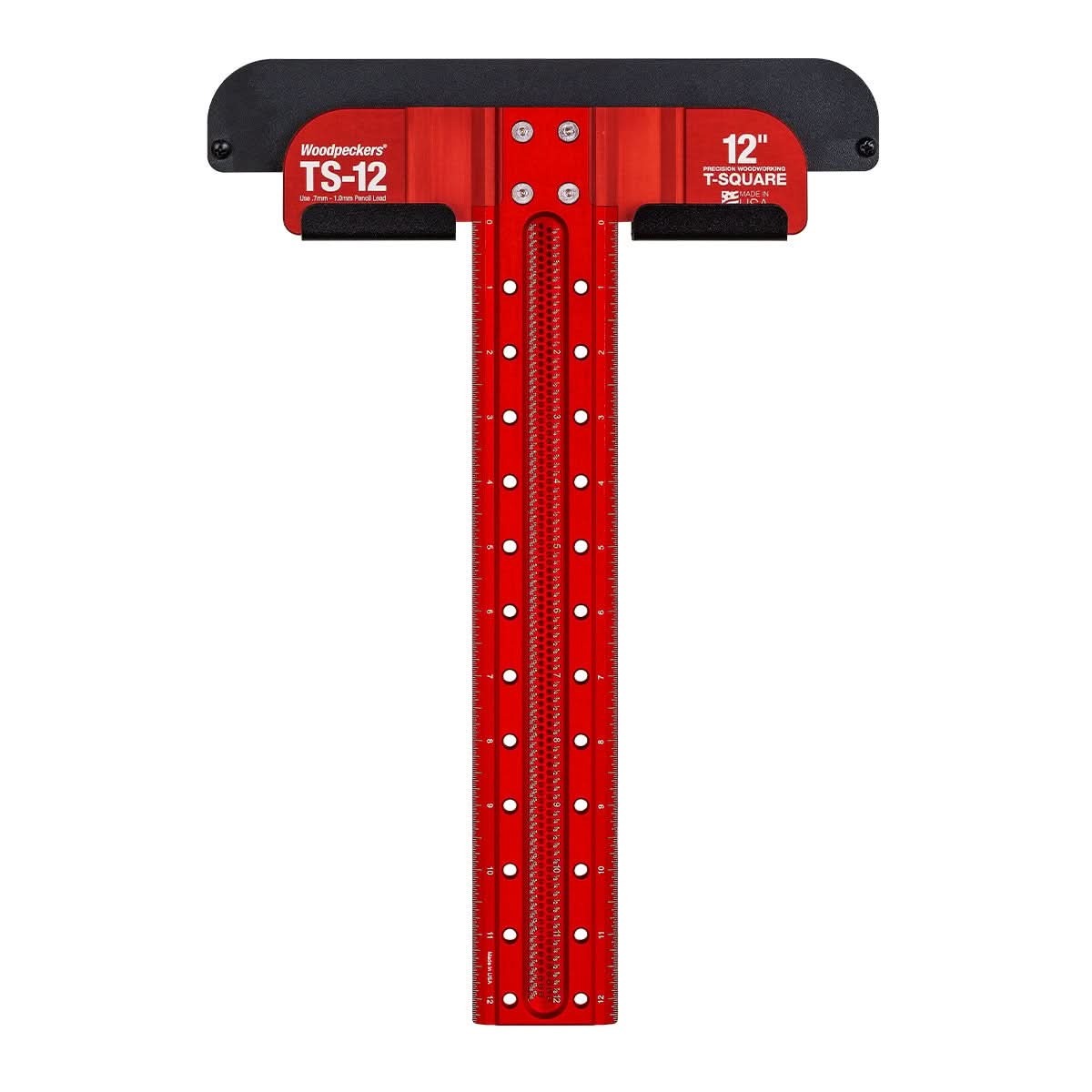 Woodpeckers TS-12-20 Precision Woodworking T-Square - 12 Inch With Rack-It