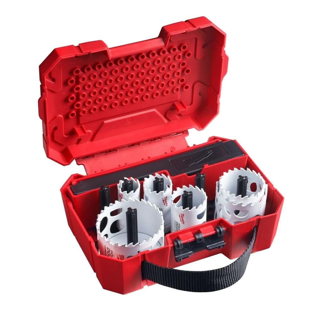 Milwaukee 49-22-3084 10 PC HOLE DOZER with Carbide Teeth Hole Saw Electrician's Kit