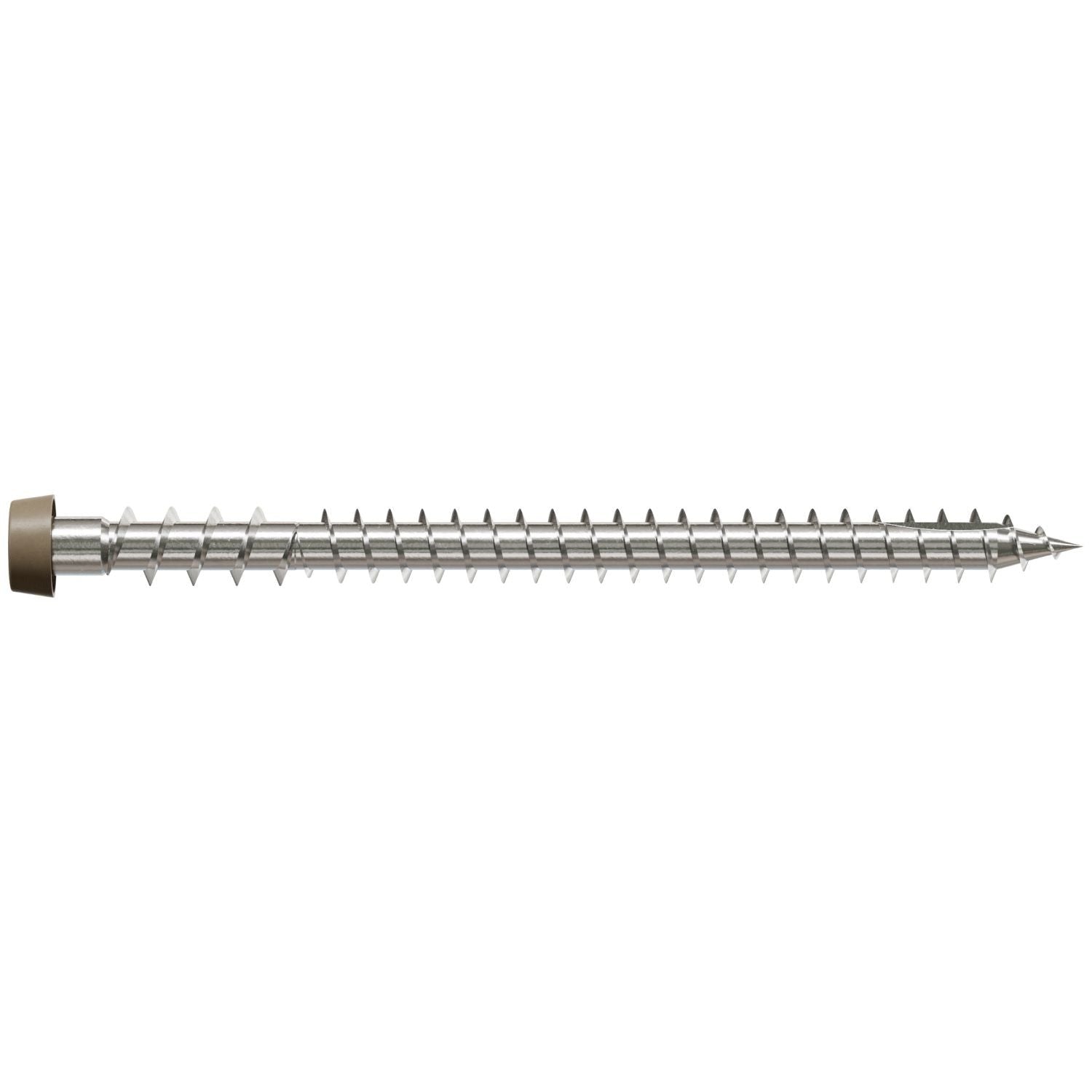 Simpson Strong-Tie DCU234C316BR05 Deck-Drive DCU COMPOSITE Screw, #10 x 2-3/4-in. T20, Type 316, Brown 05, 70-Pack