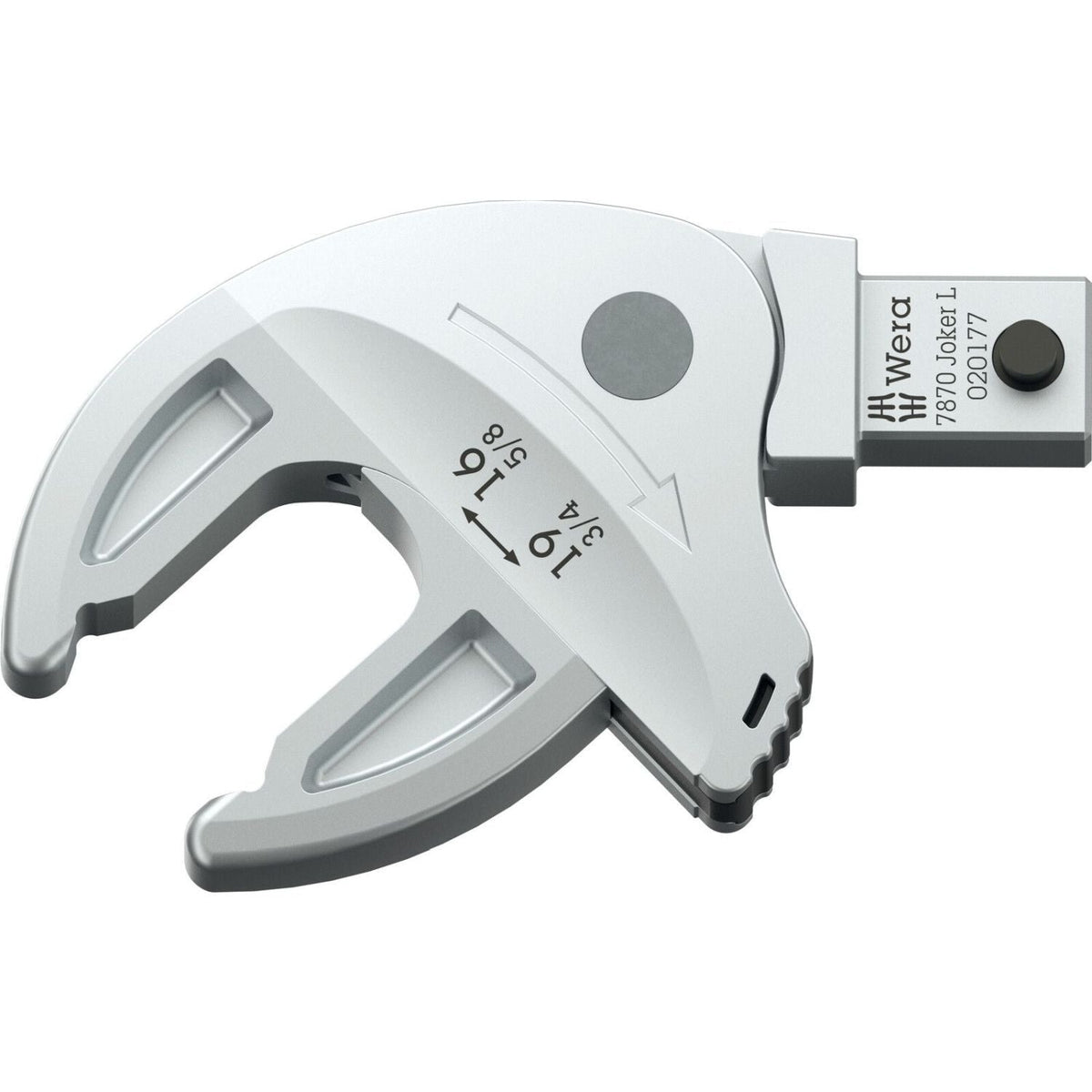 Wera 7870 Joker L Self-Setting Insert Spanner For Wrench Sizes 16-19-mm., 9X12-mm., 9X12x16-19x5/8-3/4-in.x77.7-mm.