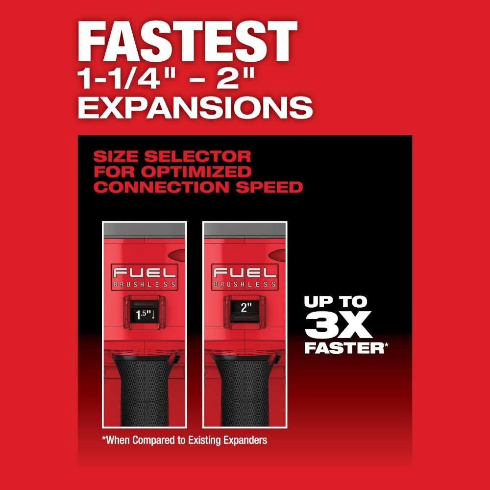 Milwaukee 2932-22XC M18 FUEL 2-in. ProPEX Expander Kit w/ ONE-KEY with 1-1/4-in. - 2-in. Expander Heads