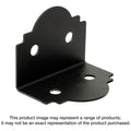 Simpson Strong-Tie APA6 Outdoor Accents Mission Collection ZMAX, Black Powder-Coated 90° Angle for 6x