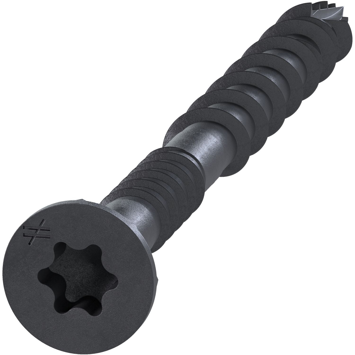 Simpson Strong-Tie DSVBK212R80 Deck-Drive DSV WOOD Screw, #10 x 2-1/2-in. T25, Flat Head, Quik Guard, Black, 80-Pack