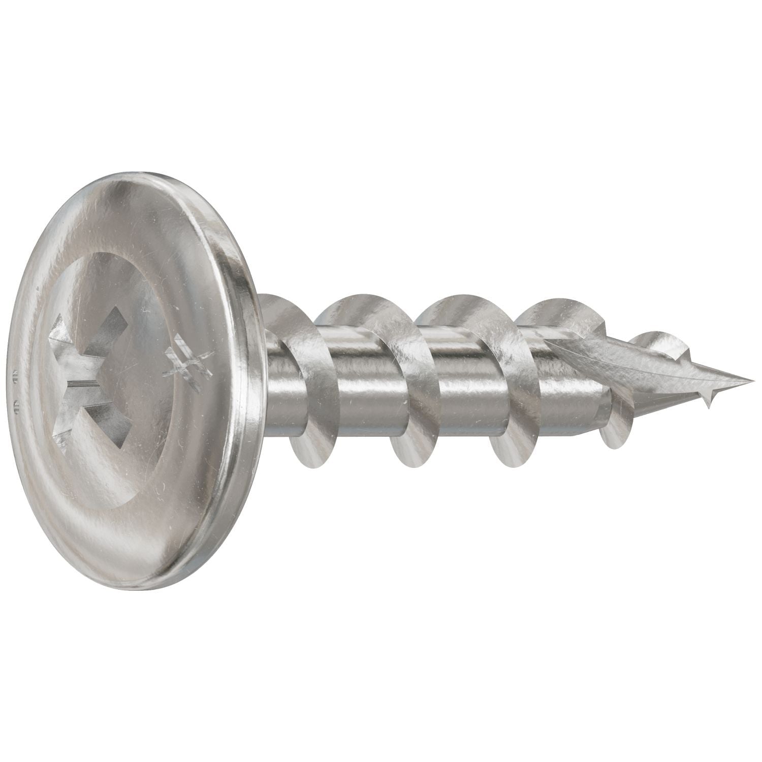 Simpson Strong-Tie S08C075KQC Wire-Lath Modified Truss-Head Screw, #8 x 3/4-in., #2 Phillips Head, Type 305, 100-Pack