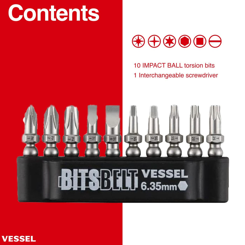 Vessel 2200MBH120K01 BALL GRIPTM Interchangeable Ratchet Screwdriver