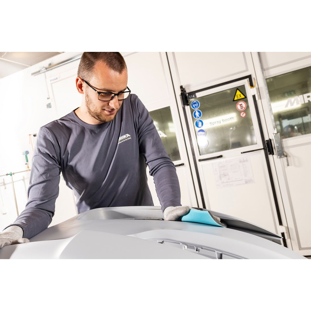 Mirka Novastar Flex 5.1-in. x 6.7-in. 400 Grit Hand Sanding Sheet with Grip Backing, Perforated (FX-191-400)