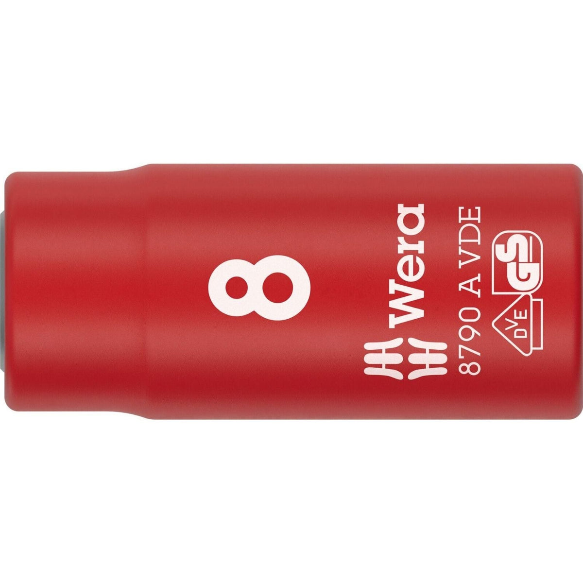 Wera 8790 A VDE Zyklop Socket, Insulated, With 1/4-in. Drive, 8x41-mm.