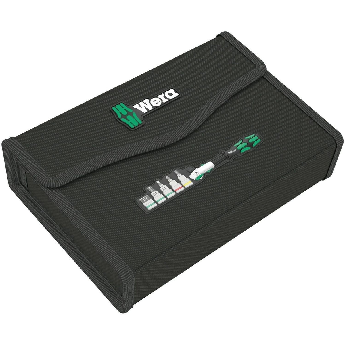 Wera 9475 Textile Box 8100 SB All-in Zyklop Speed 3/8", Empty, 232x49x150-mm.