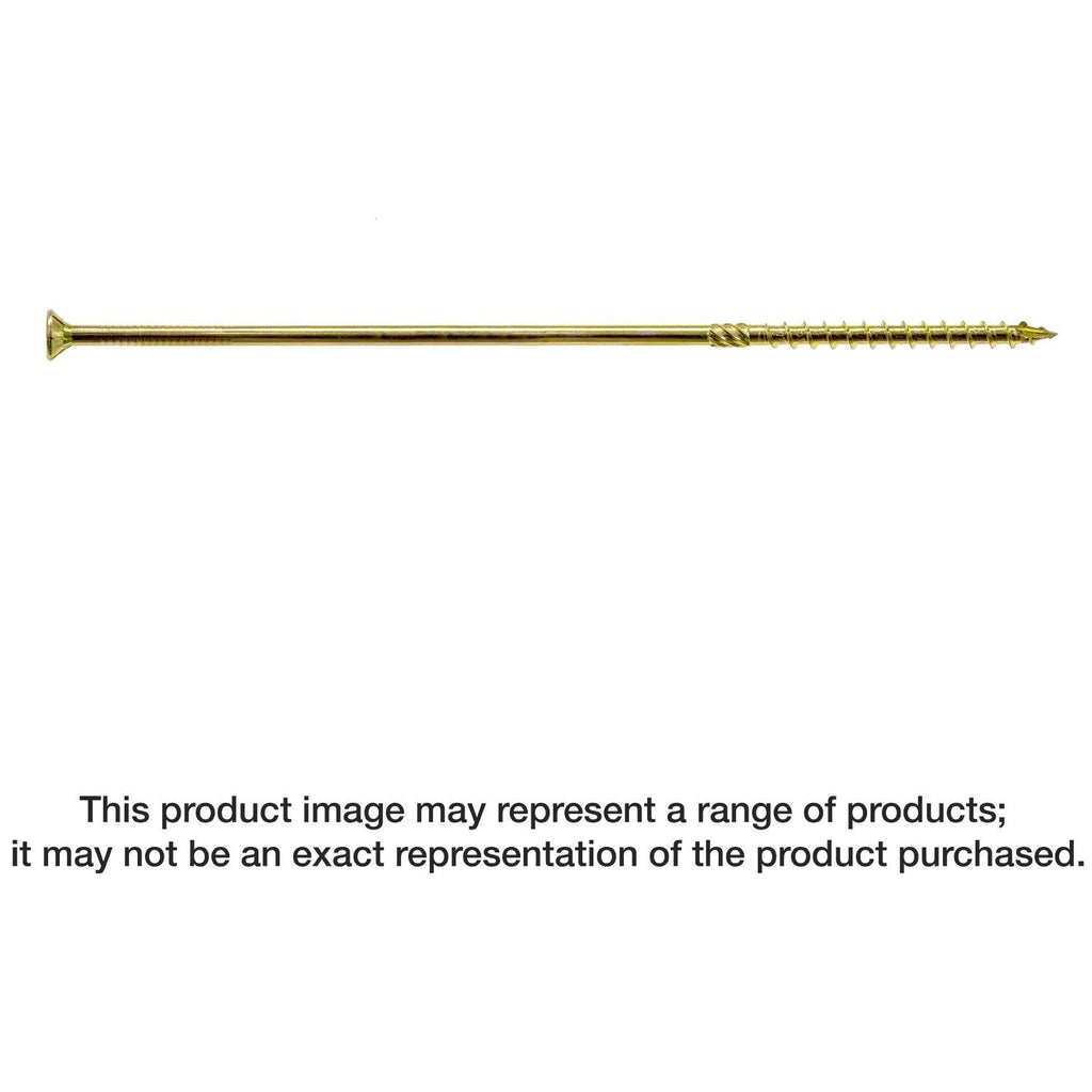 Simpson Strong-Tie SDCP221100 Strong-Drive SDCP TIMBER-CP Screw, 0.315-in. x 11-in. T40, Yellow Zinc, 250-Pack