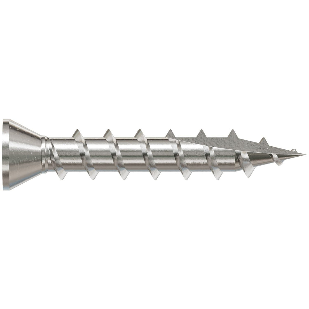 Simpson Strong-Tie S07C100FBP Trim-Head Screw, Square Drive, #7 x 1-in. #1 SQ, Type 305, 200-Pack