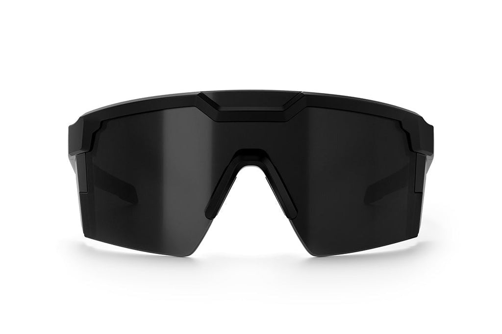Heat Wave Future Tech Black Frame Anti Fog Black Lens Z87+ Sunglasses