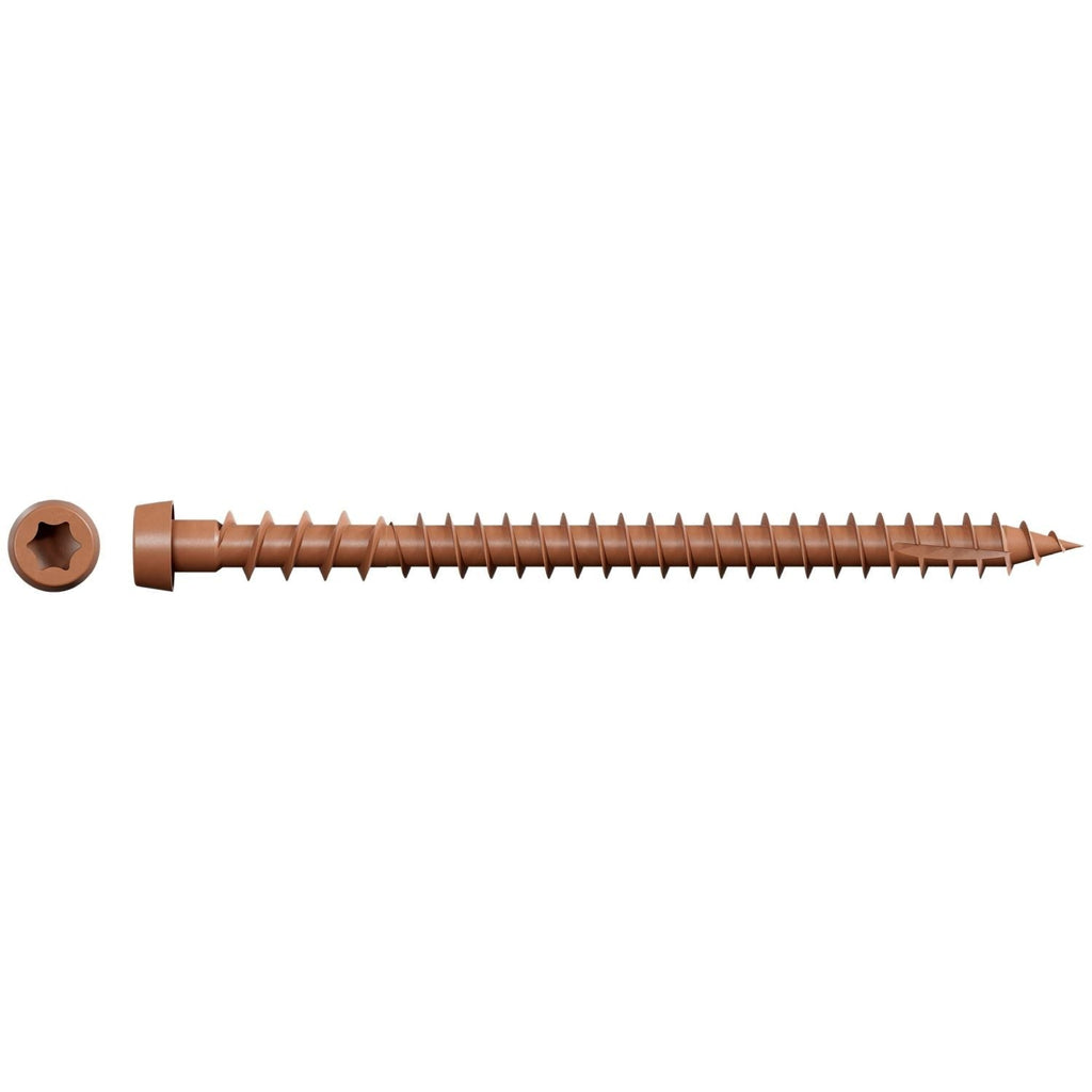 Simpson Strong-Tie DCU234STN03 Deck-Drive DCU COMPOSITE Screw (Collated), #10 x 2-3/4-in. Quik Guard Tan 03, 1000-Pack