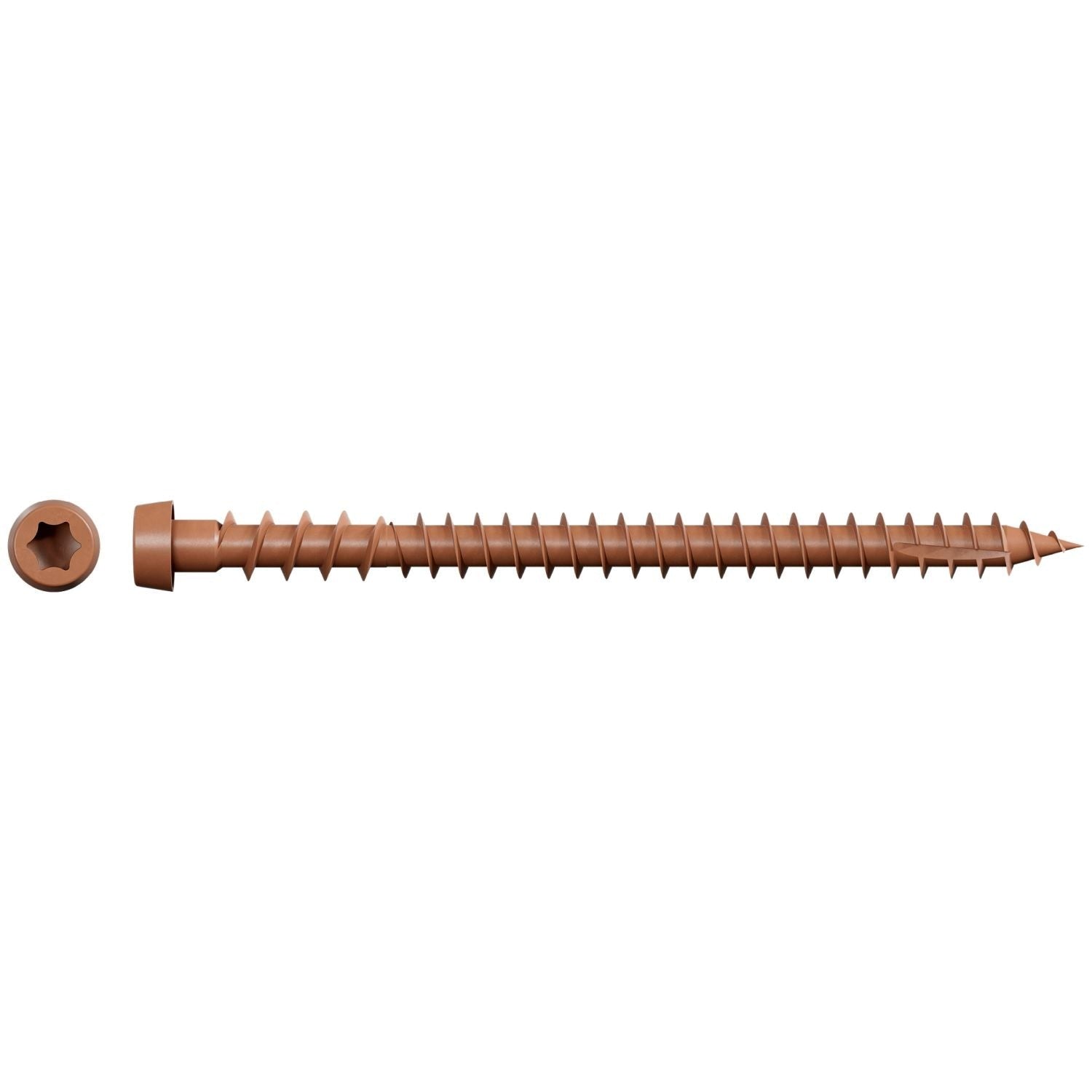 Simpson Strong-Tie DCU234STN03 Deck-Drive DCU COMPOSITE Screw (Collated), #10 x 2-3/4-in. Quik Guard Tan 03, 1000-Pack