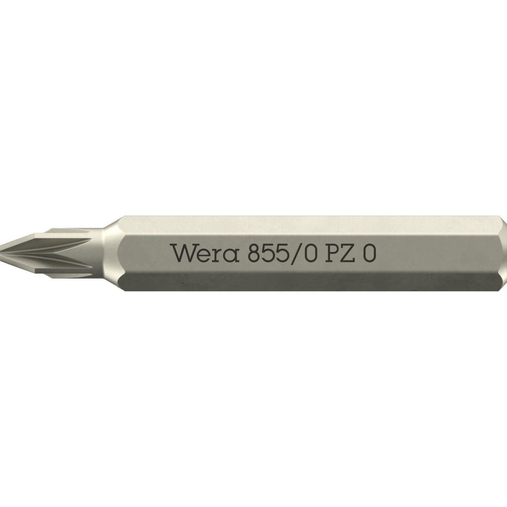 Wera 855/0 Micro Bit Suitable For Pozidriv Screws, Pz 0x30-mm.