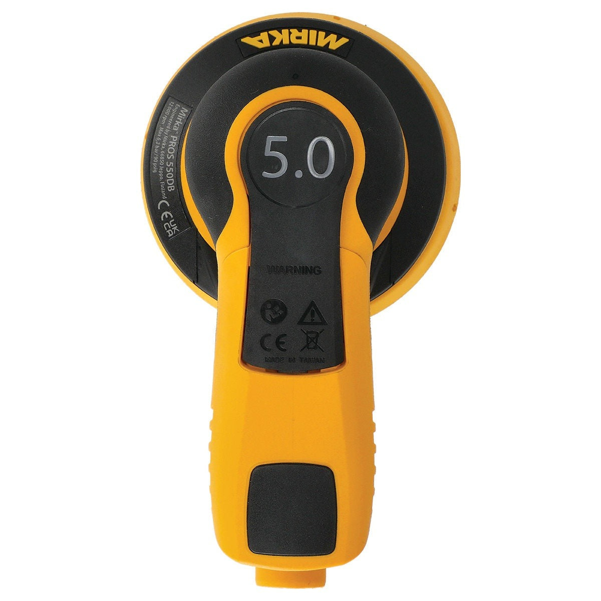Mirka 5-in. 8mm Orbit Pneumatic Random Orbital Sander with Self-Generating Vacuum (MR-508SGV)