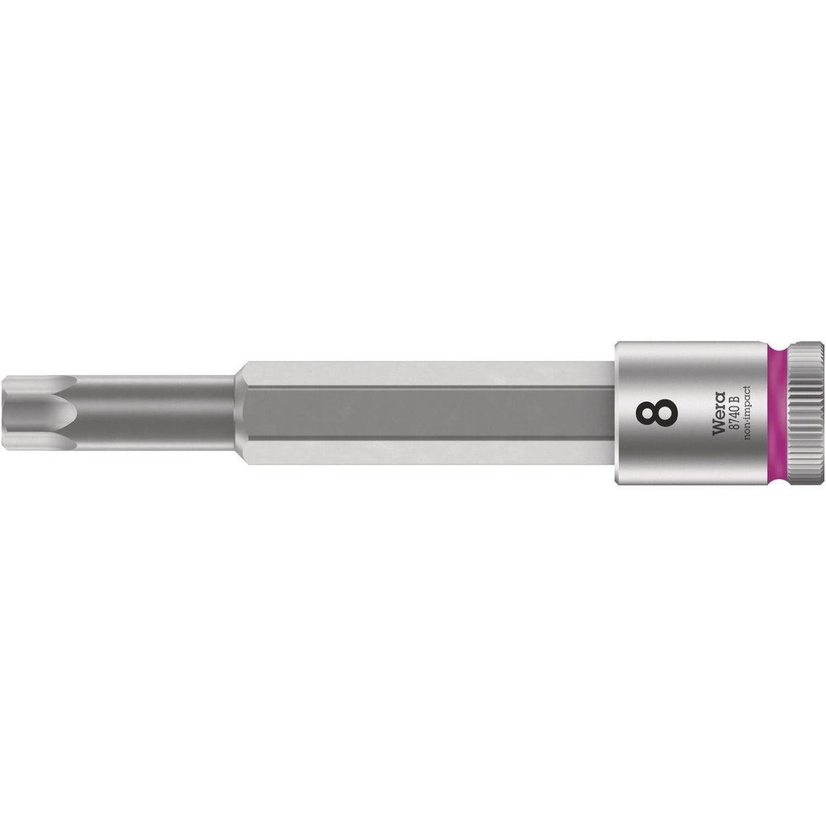Wera 8740 B Zyklop Bit Socket With 3/8-in. Drive, With Extra Slim Profile Area, 6x107-mm.