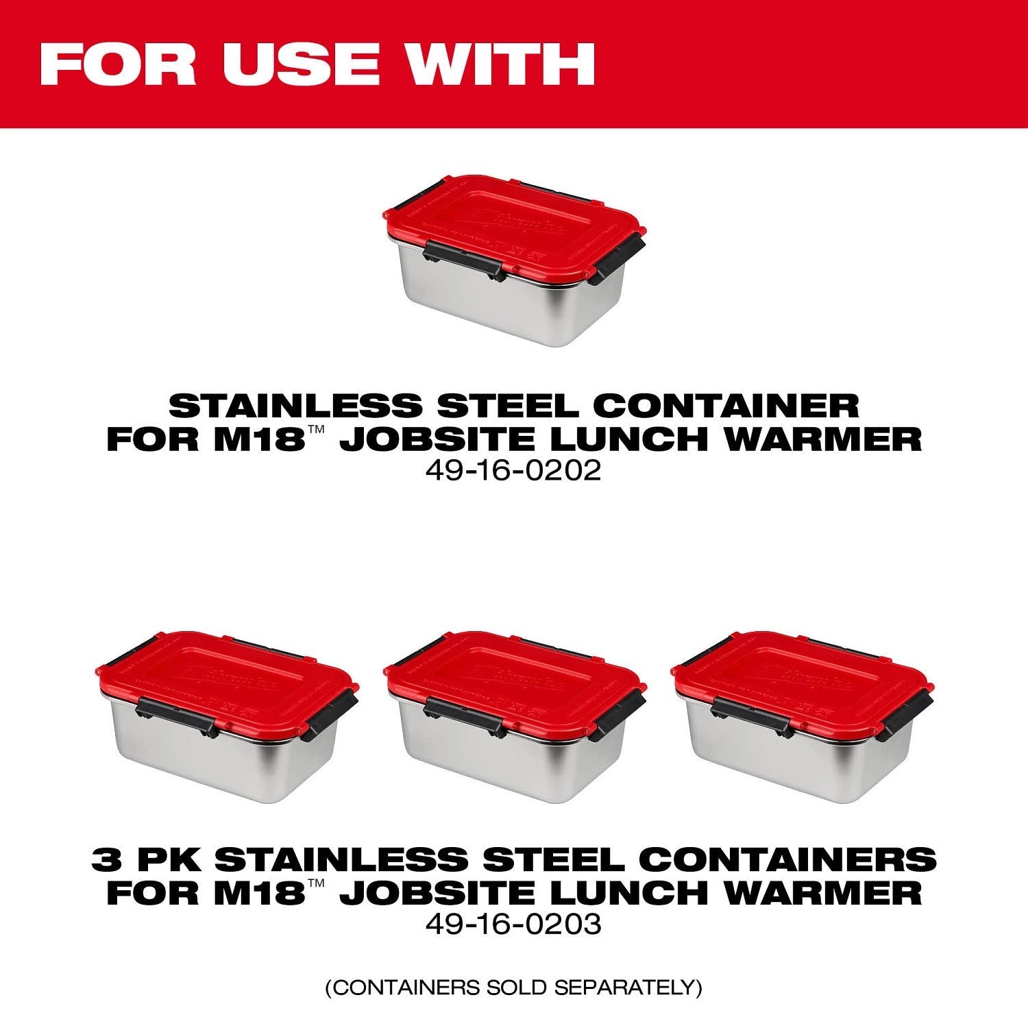 Milwaukee M18 PACKOUT Jobsite Lunch Warmer, Tool Only (0811-20)