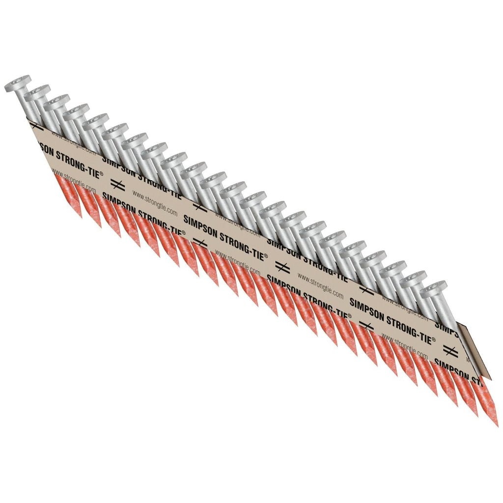 Simpson Strong-Tie N8HDGPT4000 Strong-Drive 33° SCN SMOOTH-SHANK CONNECTOR Nail, 1-1/2-in. x .131-in. HDG, 4000-Pack