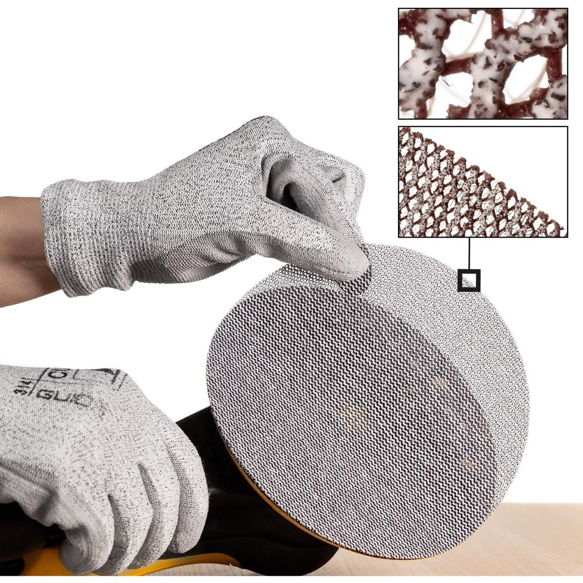 Mirka Abranet 6-in. P150 Hook and Loop Sanding Discs, 10-Pack (9A-241-150RP)