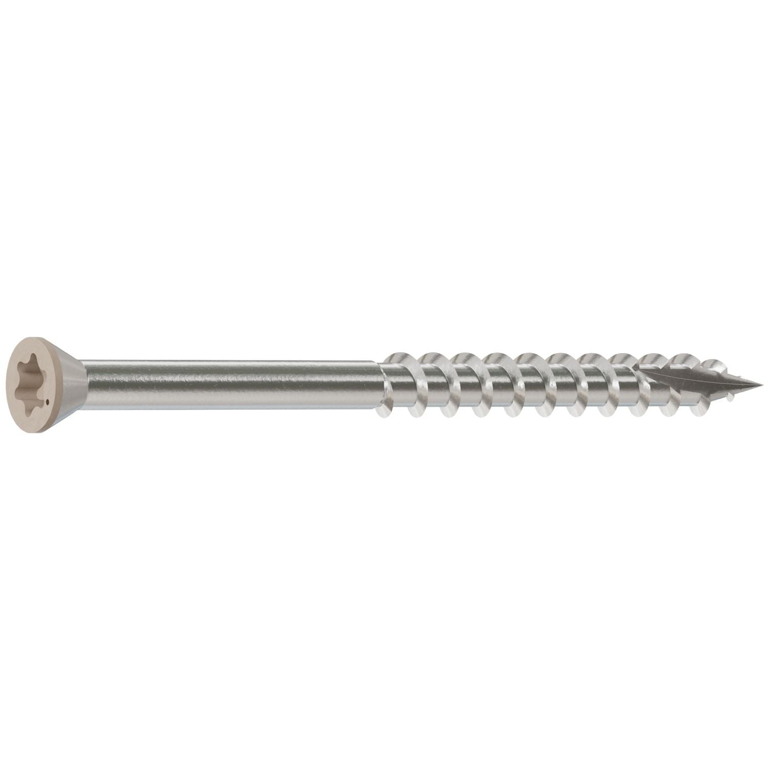 Simpson Strong-Tie T07225FT70GR03 Trim-Head Screw, 6-Lobe Drive, #7 x 2-1/4-in. T-15 Type 316, Gray 03, 70-Pack