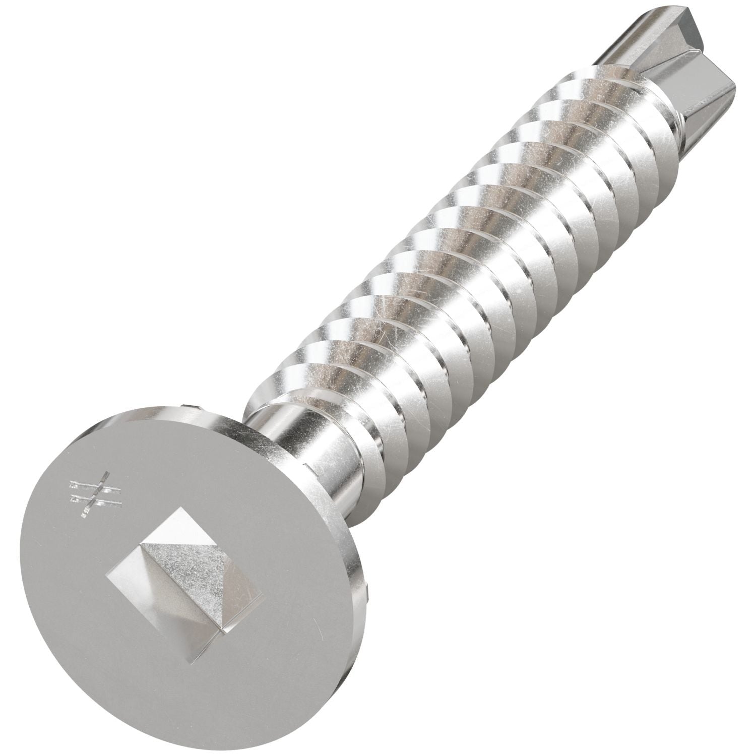 Simpson Strong-Tie SSFHSD112S1016 FHSD Wood-to-CFS Screw (Collated), #10 x 1-1/2-in. #2SQ, Flat Head, Type 410, 1000-Pack
