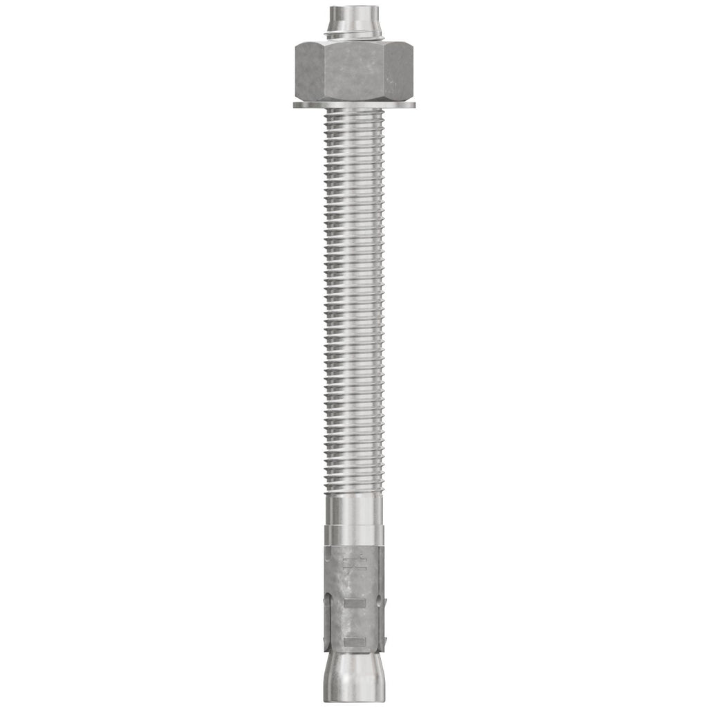 Simpson Strong-Tie STB2-75812S6F8 Strong-Bolt 2, 3/4-in. x 8-1/2-in. Type 316 Stainless-Steel Wedge Anchor, Fully Assembled, 8-Pack