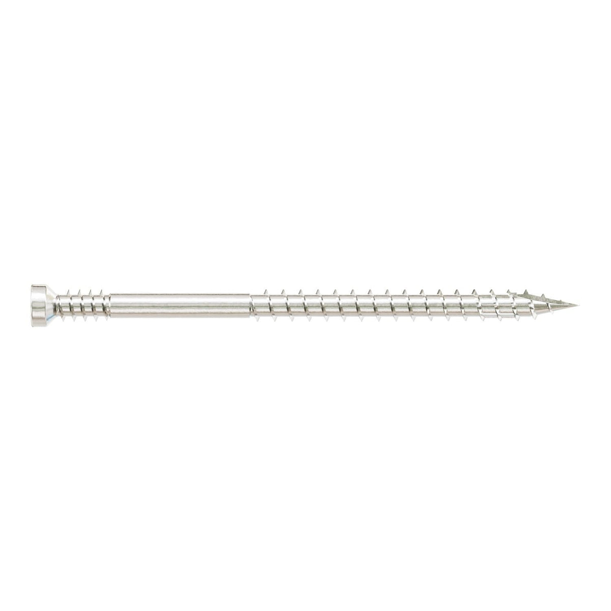 Simpson Strong-Tie FT07212T100 Finish Trim Screw, #7 x 2-1/2-in. T10, Trim-Head, Type 316, 100-Pack