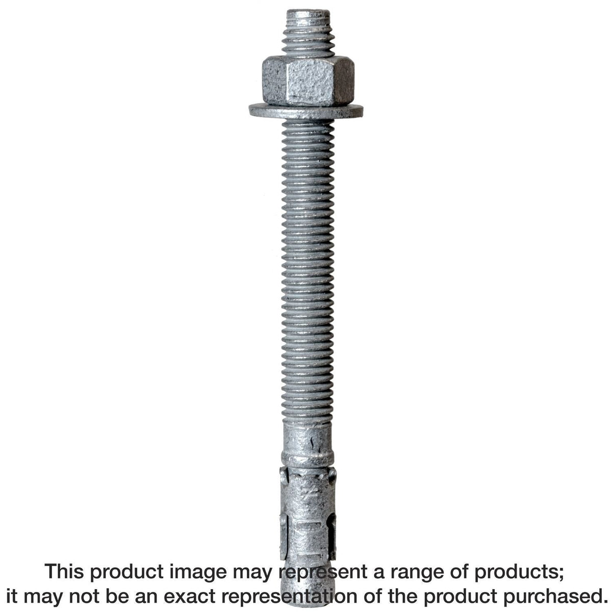 Simpson Strong-Tie STB2-50334MGR25 Strong-Bolt 2, 1/2-in. x 3-3/4-in. Mechanically Galvanized Wedge Anchor, 25-Pack