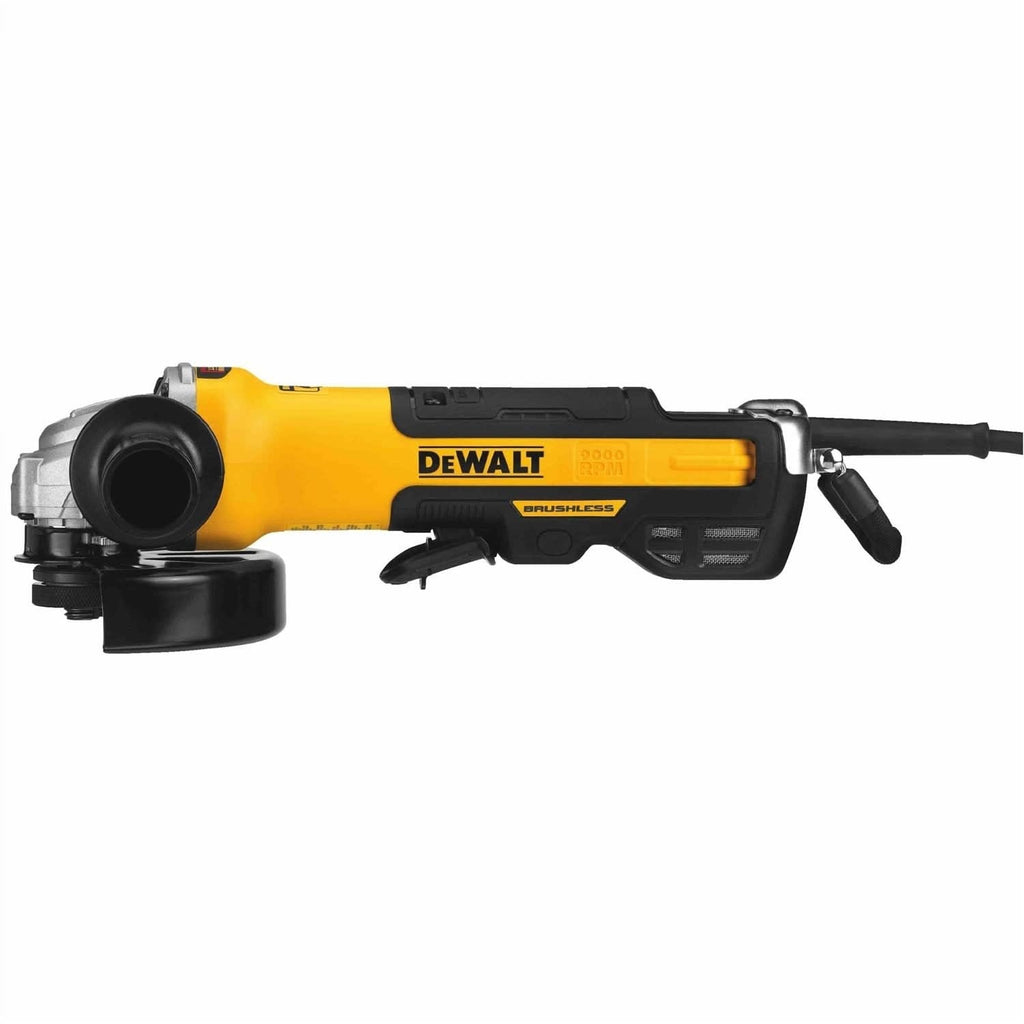 DeWalt DWE43244N Corded 5 In. / 6 In. Brushless Paddle Switch Small Angle Grinder With Kickback Brake, No Lock