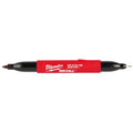 Milwaukee 48-22-3115 INKZALL Double-Sided Ultra Fine & Fine Point Black Jobsite Marker